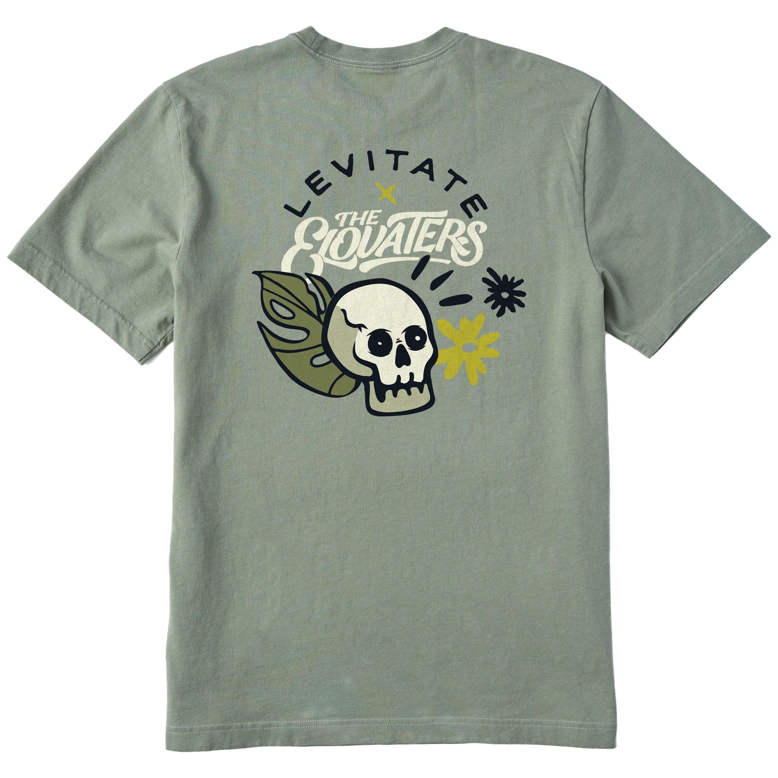 Men's Levitate x Elovaters Skull Short Sleeve Premium Tee - Image 4