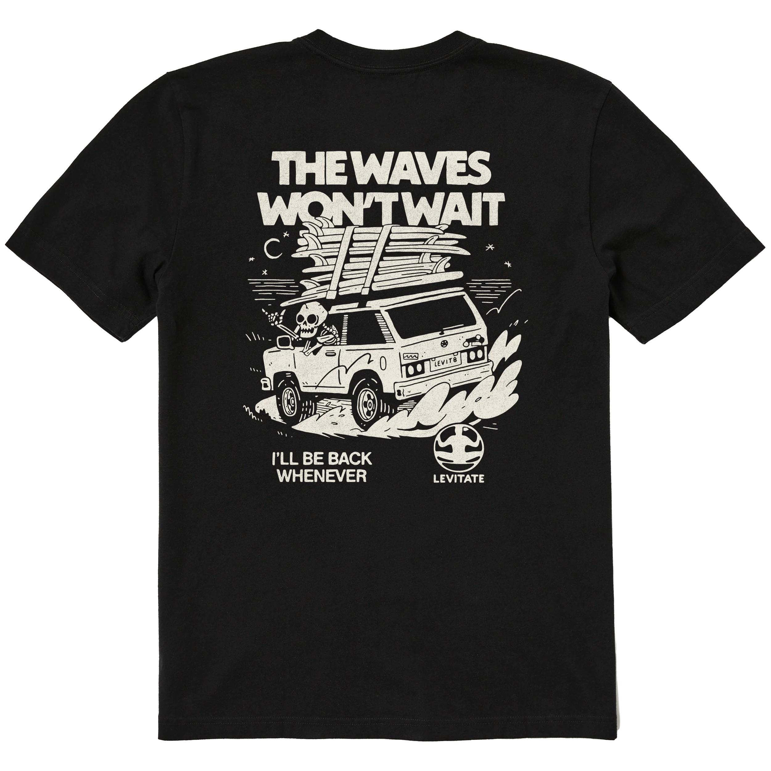 Men's Waves Won't Wait Short Sleeve Premium Tee - Image 3