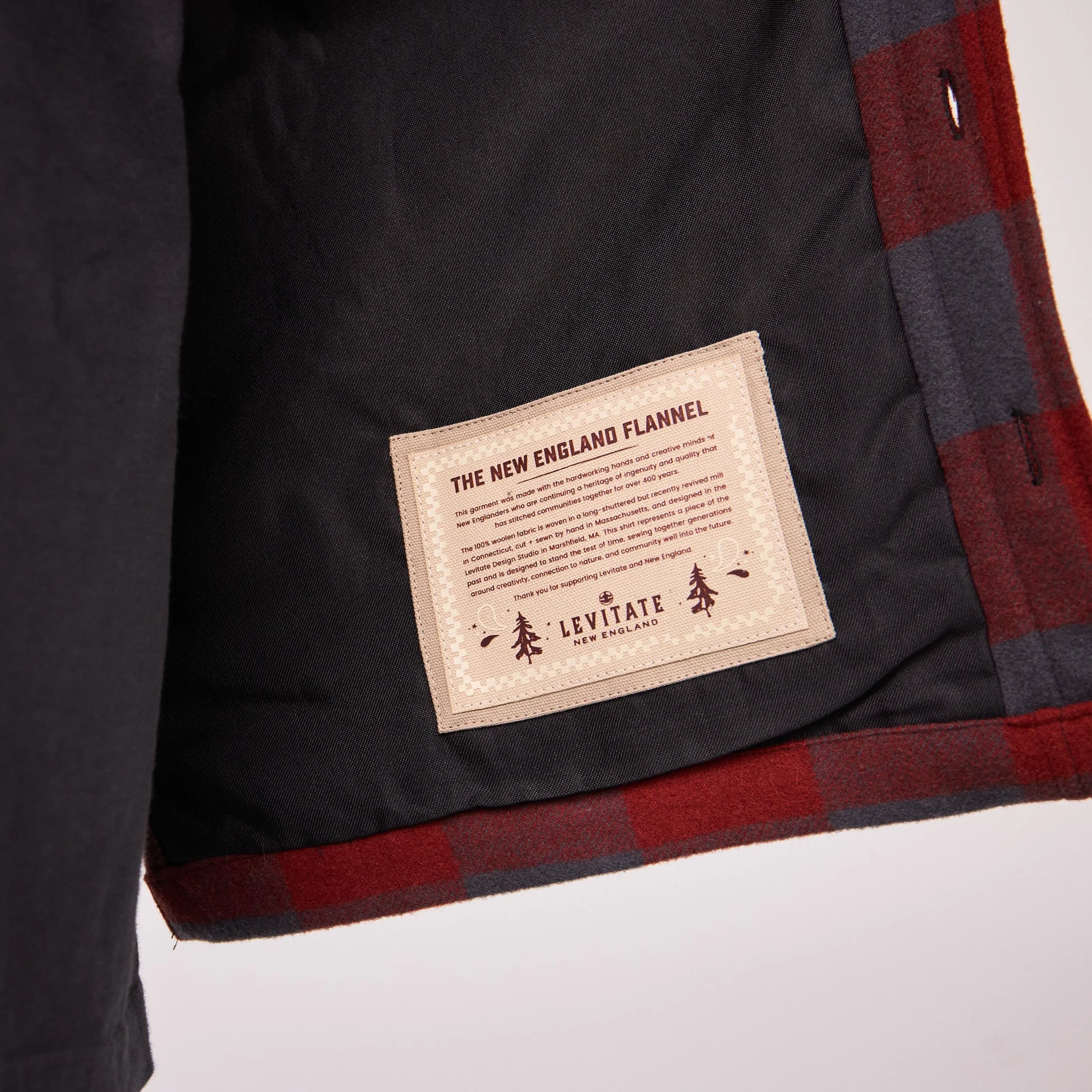 Men's New England Woolen Shirt Jacket - Image 12