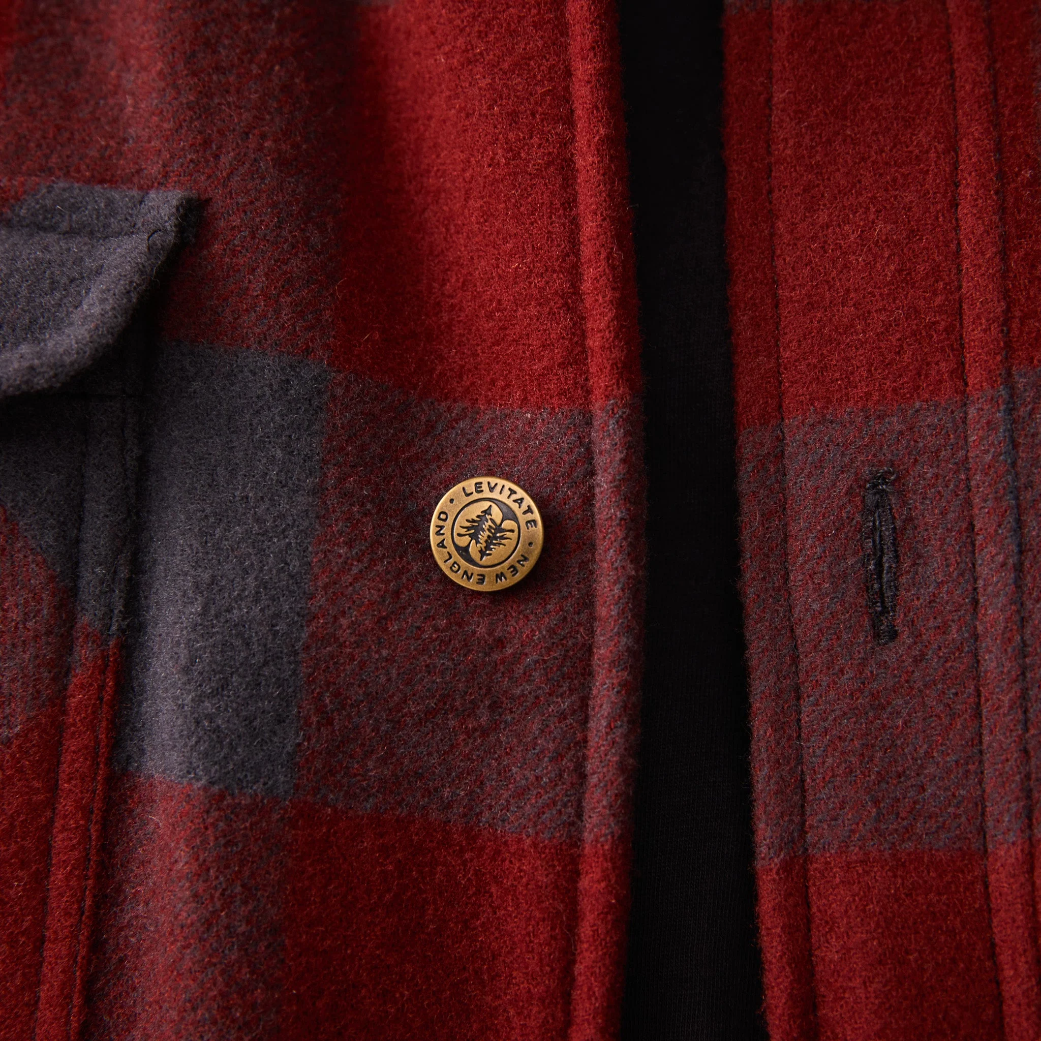 Men's New England Woolen Shirt Jacket - Image 13