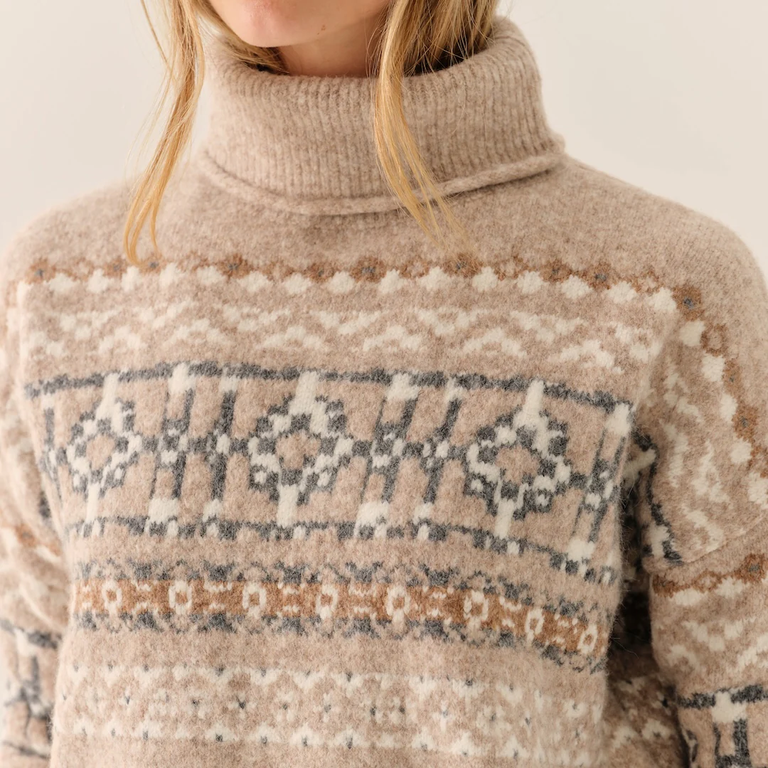 Women's Downeast Cowl Neck Sweater - Image 13