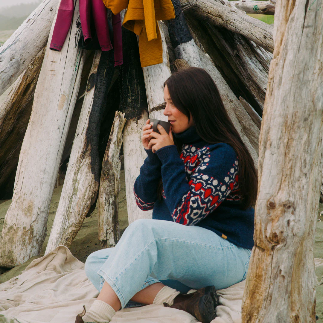 Women's Downeast Cowl Neck Sweater - Image 5