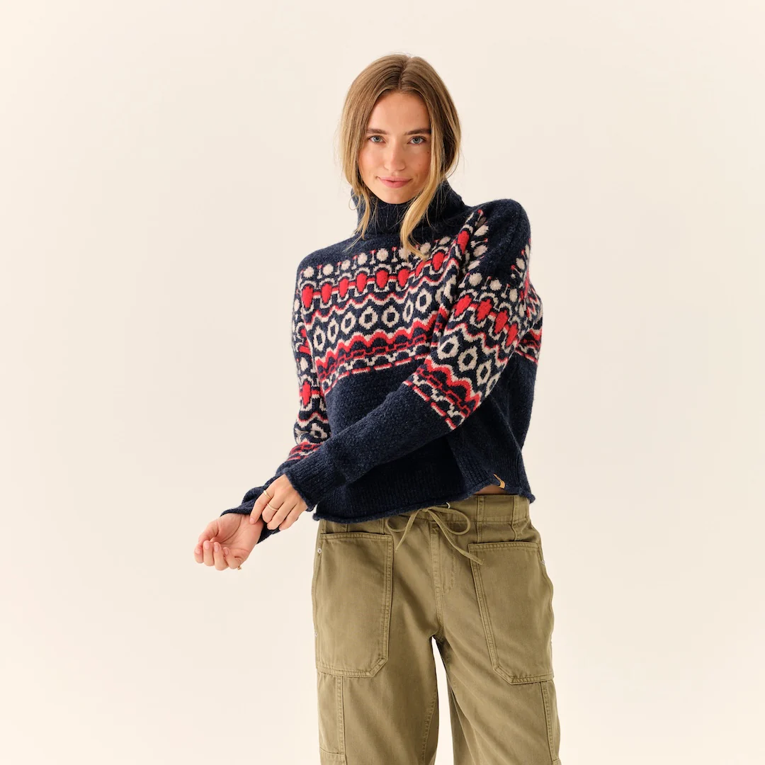 Women's Downeast Cowl Neck Sweater - Image 7