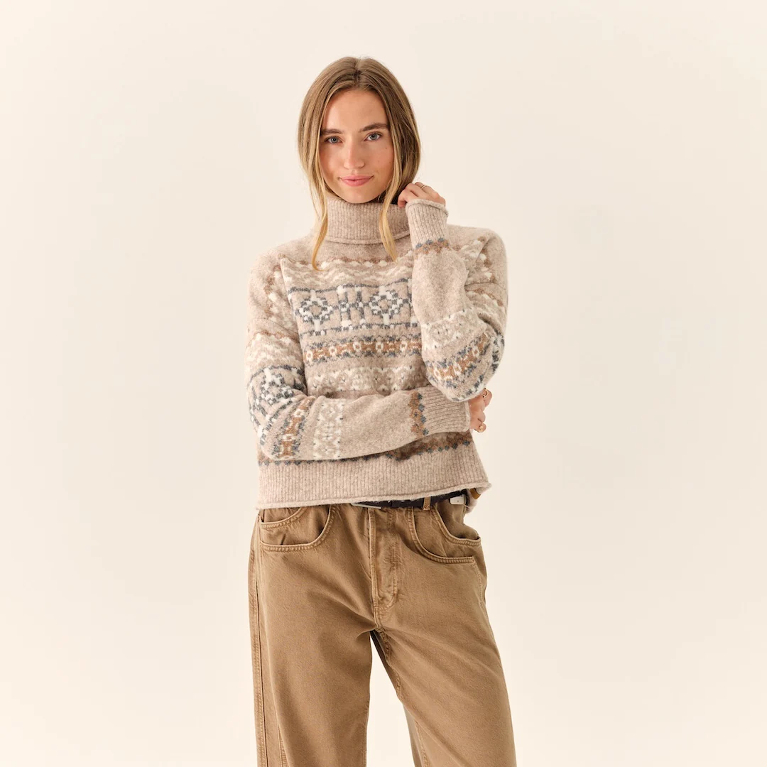 Women's Downeast Cowl Neck Sweater - Image 8