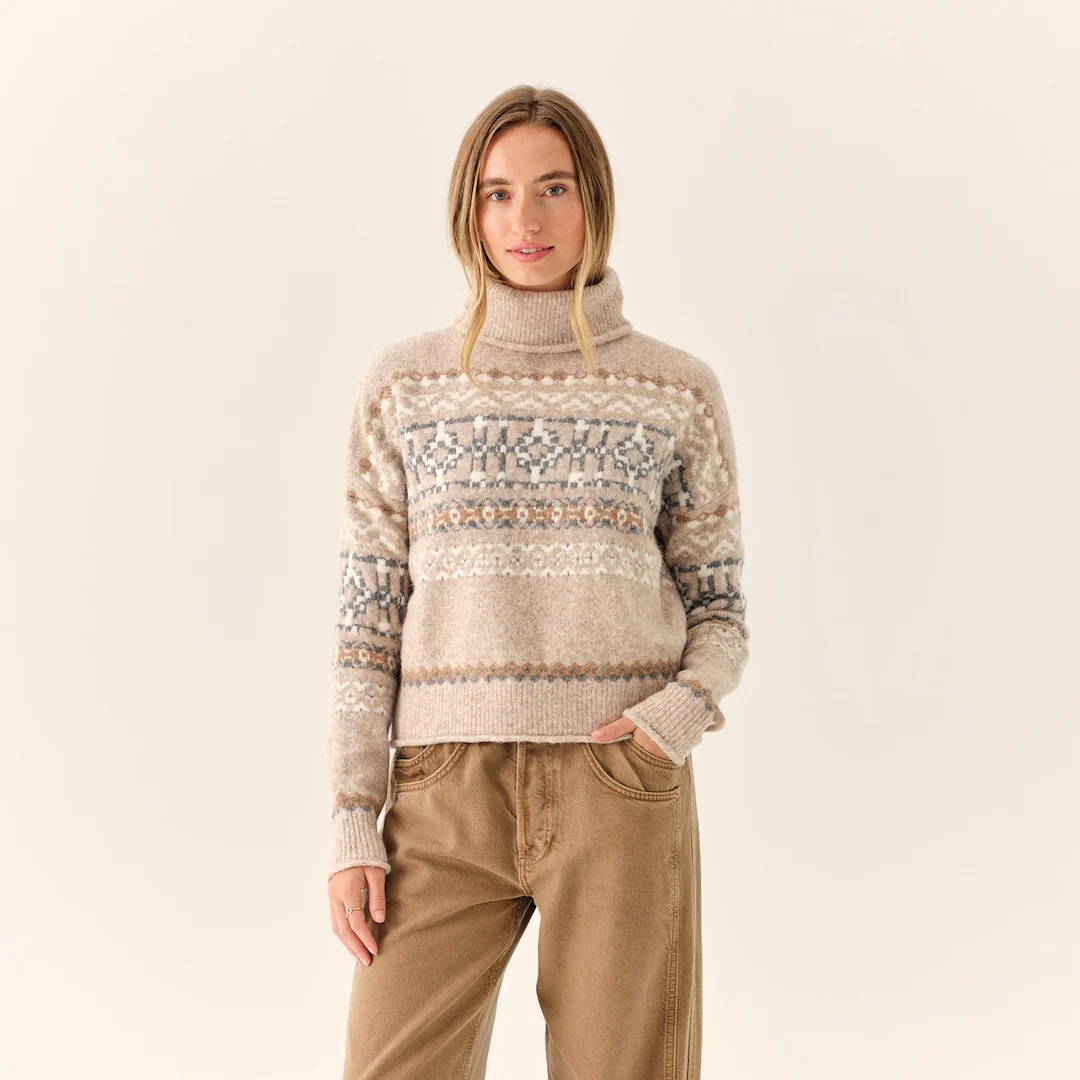 Women's Downeast Cowl Neck Sweater - Image 9
